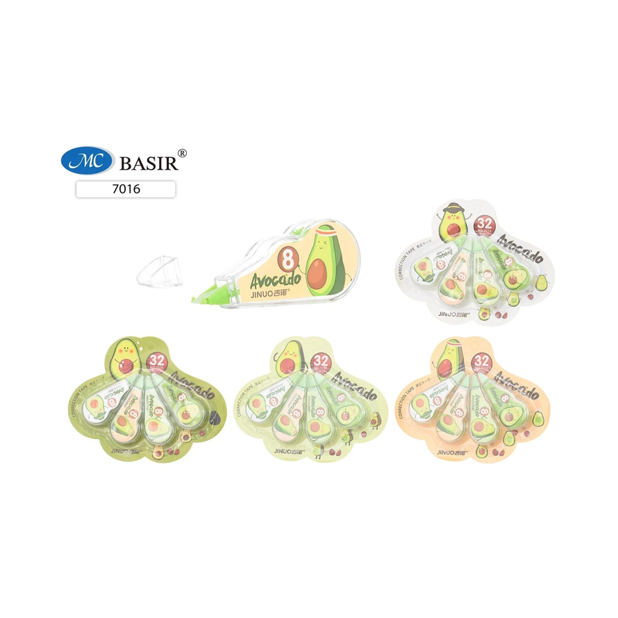 Корректир. лента 5мм* 8м АВОКАДО цена за шт Basir