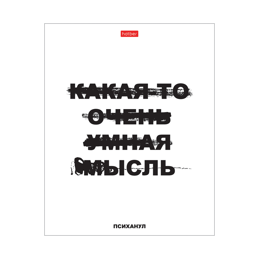 Тетрадь 48л кл. "Психанул" 65гр скругл.углы 5 видо